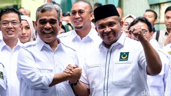 Rombongan Gerindra ke Markas PBB, Kedua Sekjen Salam Komando