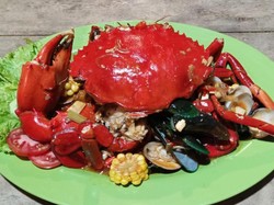 Langganan Artis! Ini Kepiting Jumbo 1 Kg di Denpasar yang Laris
