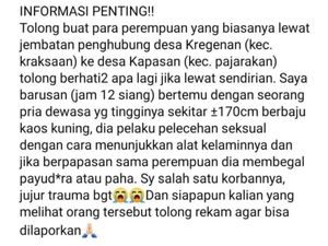 Begal Payudara Sambil Pamer Kelamin Gentayangan Siang Bolong di Probolinggo Begal Payudara Sambil Pamer Kelamin Gentayangan Siang Bolong di Probolinggo