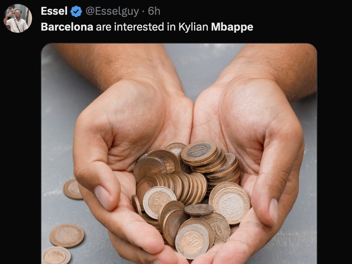 Barcelona lagi dijerat masalah finansial, tapi sok-sokan mau membeli Kylian Mbappe. Los Cules pun panen hujatan dalam bentuk meme!