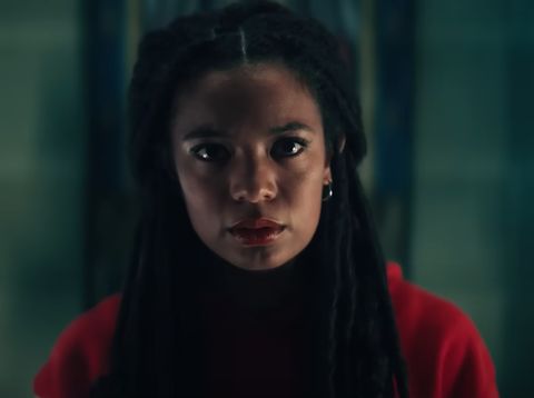 Serial Gen V (2023) Jaz Sinclair sebagi Marie Moreau dalam serial Gen V (2023).