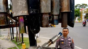 Ini Tugu Knalpot Hasil Operasi Patuh