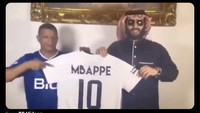 Wah, Mbappe (versi lite atau mungkin KW-nya) ternyata sudah deal gabung Al Hilal nih! Foto: dok. Internet/Twitter