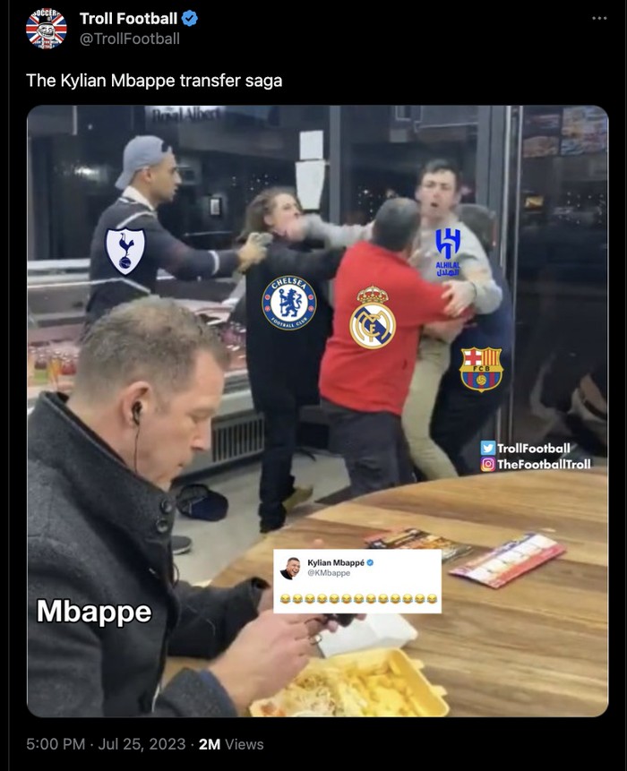 Berebut Mbappe, Meme Kylian Mbappe Berebut Mbappe, Meme Kylian Mbappe