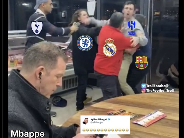 Berebut Mbappe, Meme Kylian Mbappe