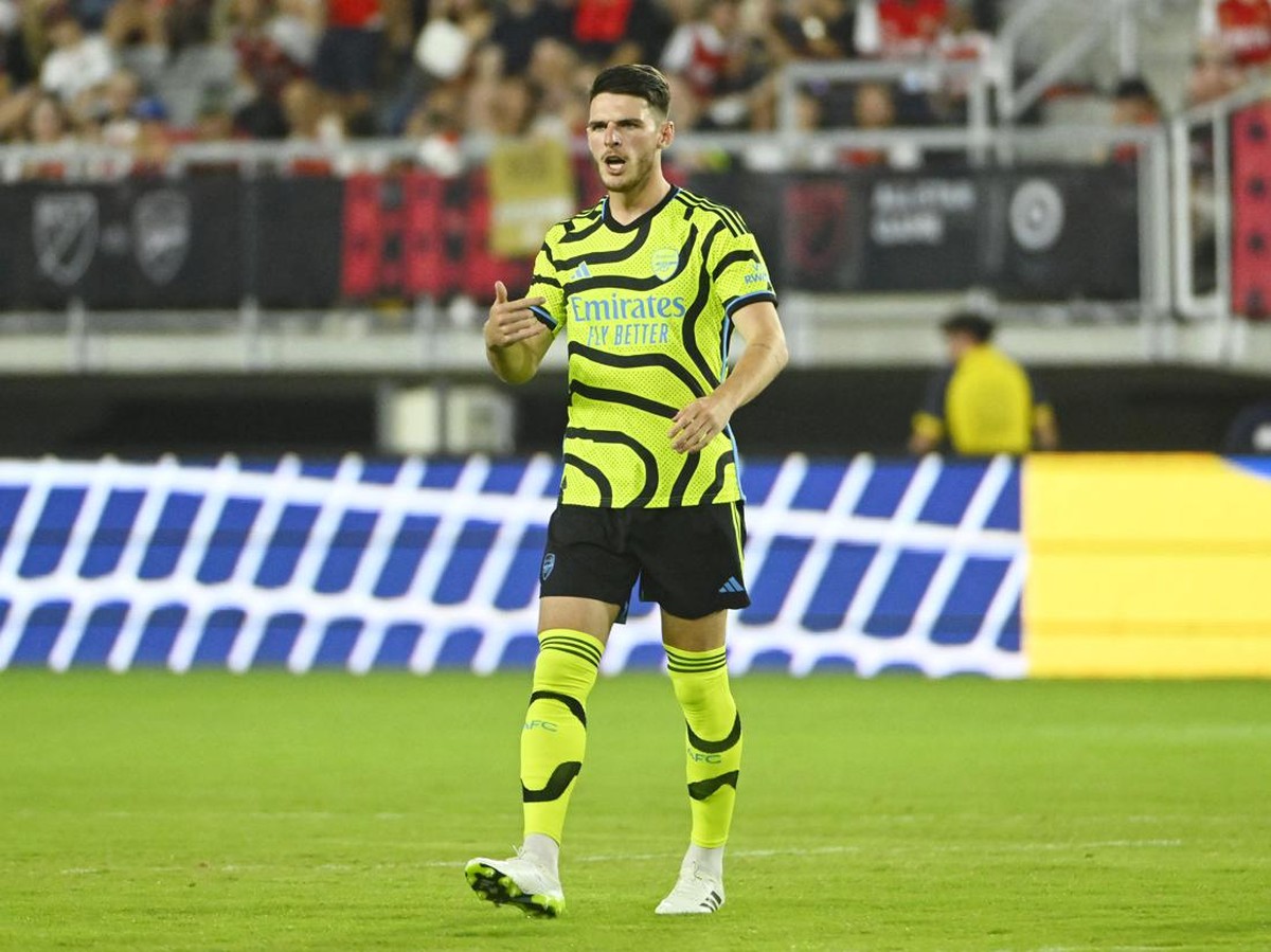 Declan Rice disebut bukan jaminan trofi untuk Arsenal. (Foto: USA TODAY Sports via Reuters Con/Brad Mills)