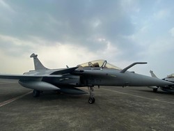 Gagahnya Jet Tempur Rafale Milik Prancis Mampir di Lanud Halim PK