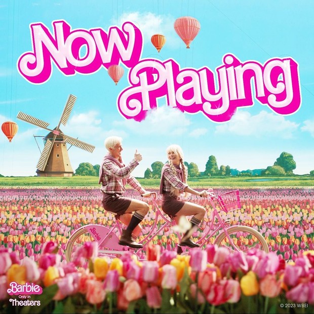 Potret poster promosi dari film Barbie.