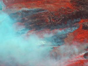 Penampakan Kebakaran Hutan di Pulau Corfu Yunani dari Satelit