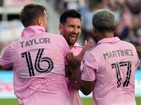 Tawa Gembira Messi Usai Cetak 2 Gol Saat Hadapi Atlanta United