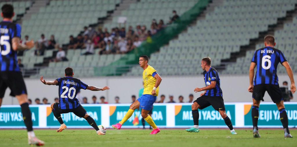 Al Nassr vs Inter Milan seri 1-1 di laga pramusim.