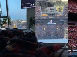 Rezeki Nomplok! Wanita Ini Nonton Konser Taylor Swift dari Jendela Apartemen