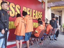 4 Perampok Asal Sumsel Ditangkap Usai Satroni Emak-emak di Pekanbaru