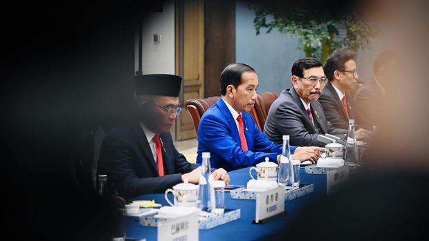 Presiden Joko Widodo melakukan pertemuan bilateral dengan Presiden China Xi Jinping. (Foto: Laily Rachev - Biro Pers Sekretariat Preside)