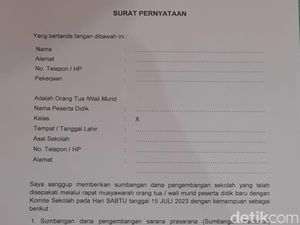Diprotes Ortu, Kepala SMAN di Jombang Sebut Sumbangan Rp 2,5 Juta Tak Wajib Diprotes Ortu, Kepala SMAN di Jombang Sebut Sumbangan Rp 2,5 Juta Tak Wajib