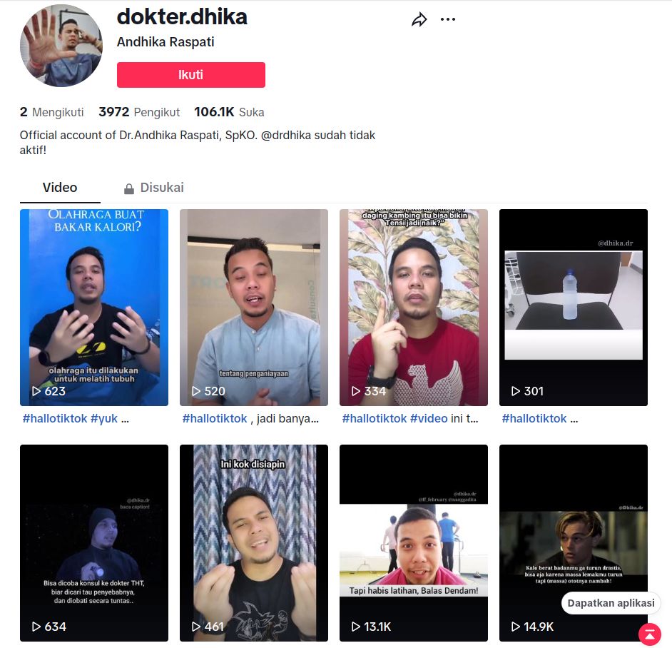 Akun TikTok Edukasi Seru