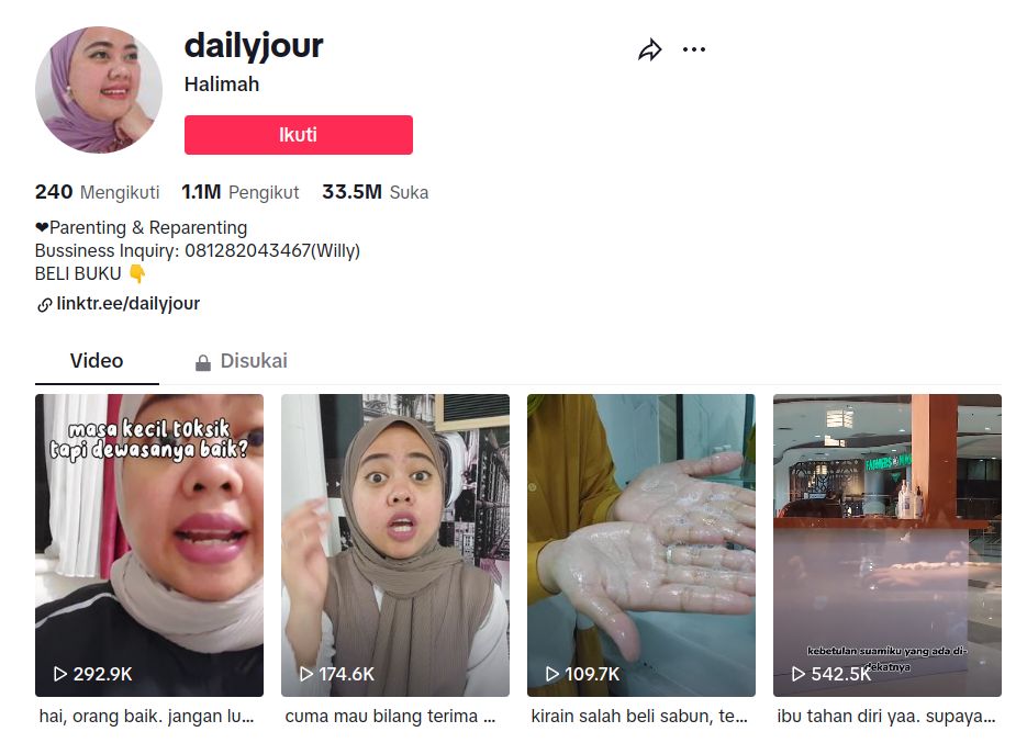 Akun TikTok Edukasi Seru