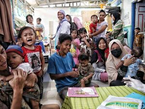 Cegah Stunting, Anak-anak di Jakut Ikut Kegiatan Posyandu Rutin