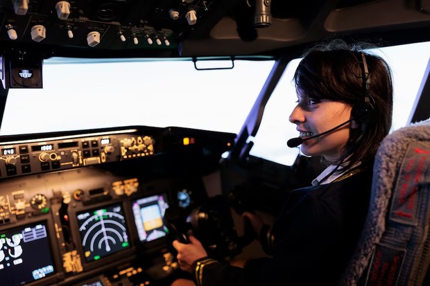 Pilot pesawat/ Foto: Freepik/@DCStudio