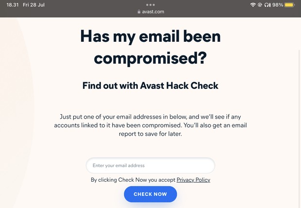 Tampilan utama Avast/ Foto: avast.com Tampilan utama Avast/ Foto: avast.com