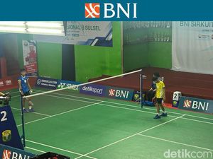 Allong Vs Ghaisan di Final BNI Sirnas A Jakarta