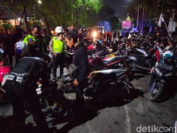 13 Motor Pesilat di Surabaya Ditilang Saat Konvoi