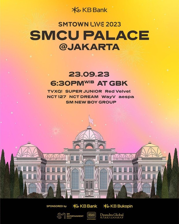Poster SMTOWN Live 2023 di Jakarta/ Foto: instagram.com/dyandraglobal Poster SMTOWN Live 2023 di Jakarta/ Foto: instagram.com/dyandraglobal