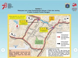 Ada Proyek Saluran Air 358 Meter, Dishub Rekayasa Lalin di Pondok Ranggon