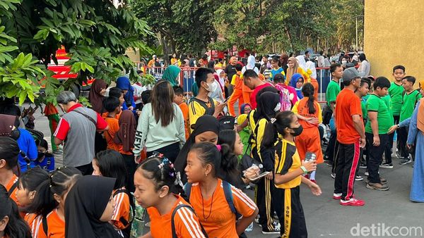 Senam dan Pentas Ceria Anak Indonesia Mulai Diserbu Pengunjung