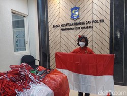 Pemkot Surabaya Ajak Pengusaha Ikut Gerakan Berbagi 10 Juta Bendera