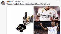 Para penggemar mengapresiasi Romeu dalam bentuk meme keberhasilan dirinya mengantungi Real Madrid. (Foto: Twitter)