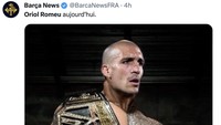 Romeu juga disamakan dengan legenda WWF, The Rock! (Foto: Twitter)