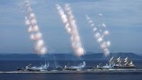 Parade Kapal Perang Peringati Hari Angkatan Laut Rusia
