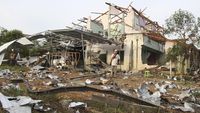 Kondisi Gudang Kembang Api di Thailand Usai Ledakan
