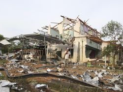 Kondisi Gudang Kembang Api di Thailand Usai Ledakan