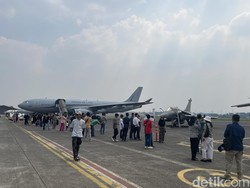 TNI AU dan AU Prancis Pamerkan Jet Tempur Dassault Rafale ke Publik