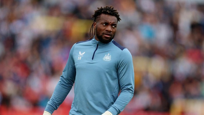 Soccer Football - Pre Season Friendly - Gateshead v Newcastle United - Gateshead International Stadium, Gateshead, Britain - July 15, 2023 Newcastle Uniteds Allan Saint-Maximin in action Action Images via Reuters/Lee Smith
