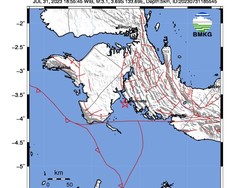 Gempa Bumi Terkini M 3,1 Guncang Kaimana Papua Barat, Berpusat di Laut