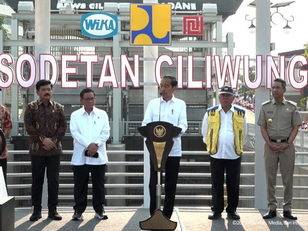 Penampakan Sodetan Ciliwung yang Diresmikan Jokowi