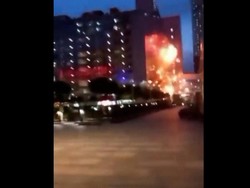 Detik-detik Serangan Drone di Apartemen Moskow