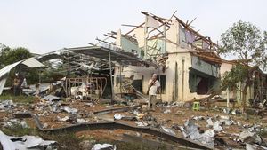 Sisa-sisa Gudang Kembang Api yang Meledak Tewaskan Belasan Orang