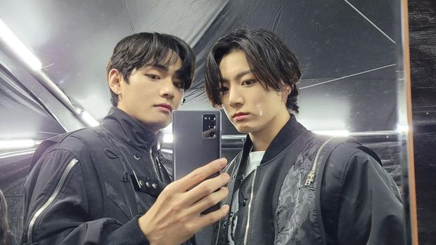 V BTS dan Jungkook BTS