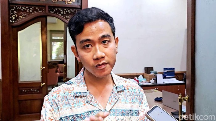 Wali Kota Solo, Gibran Rakabuming Raka di Balai Kota Solo, Senin (31/7/2023).