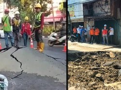 Penampakan Aspal Meletek di Pasar Kembang yang Kini Sudah Rata Tanah