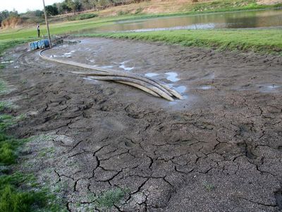 Embung Grojogan di Jombang Mengering