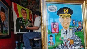Gempita Bursa Capres di Kanvas Pelukis Pasar Baru