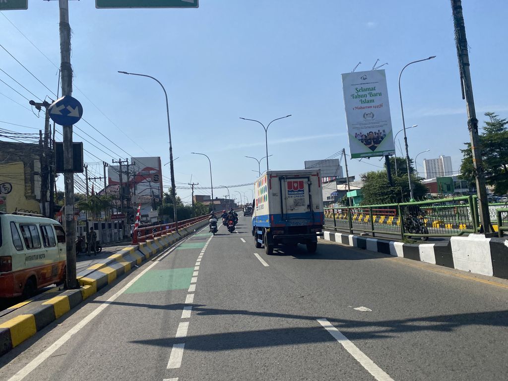 Jalur sepeda di Depok (Devi-detikcom)