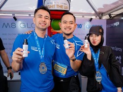 MS Glow Bagikan Sunscreen Spray ke 12 Ribu Pelari di Bandung