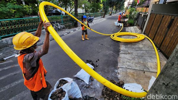 Potret Pembangunan Jaringan Pipa Gas Rumah Tangga
