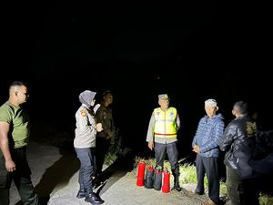 Api yang Membakar Hutan di Bukit Bromo Probolinggo Padam Api yang Membakar Hutan di Bukit Bromo Probolinggo Padam